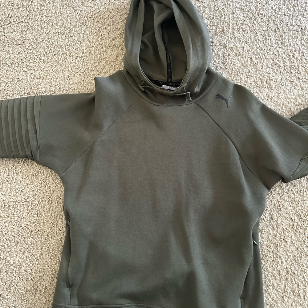 PUMA Woman’s Olive Green Hoodie